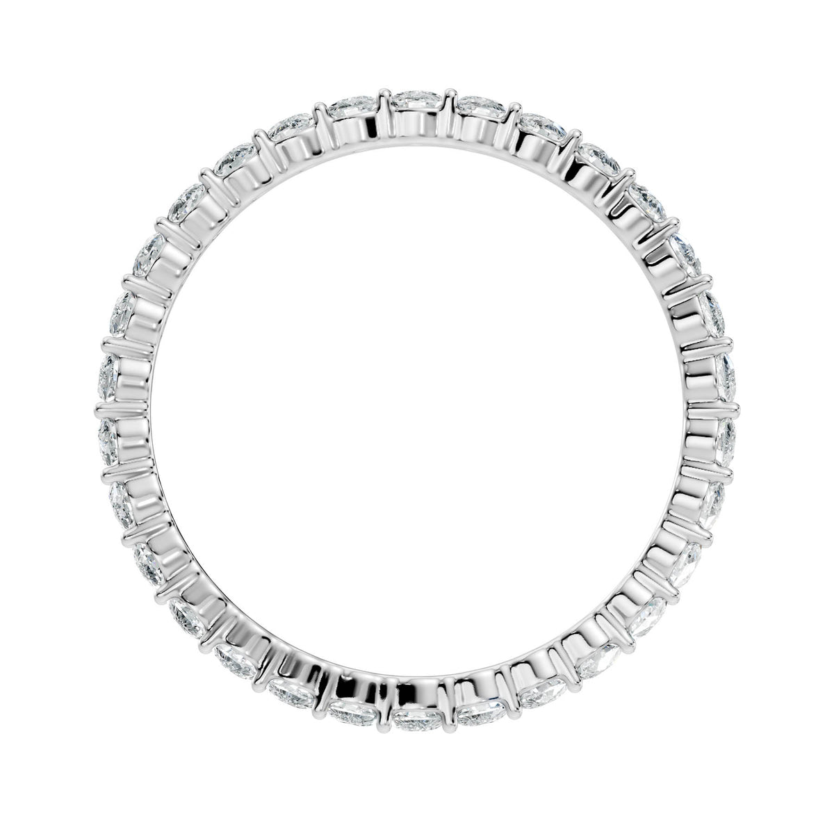1.66 Ct. Oval Diamond Eternity Band with Four-Prong Setting (OC1) 9