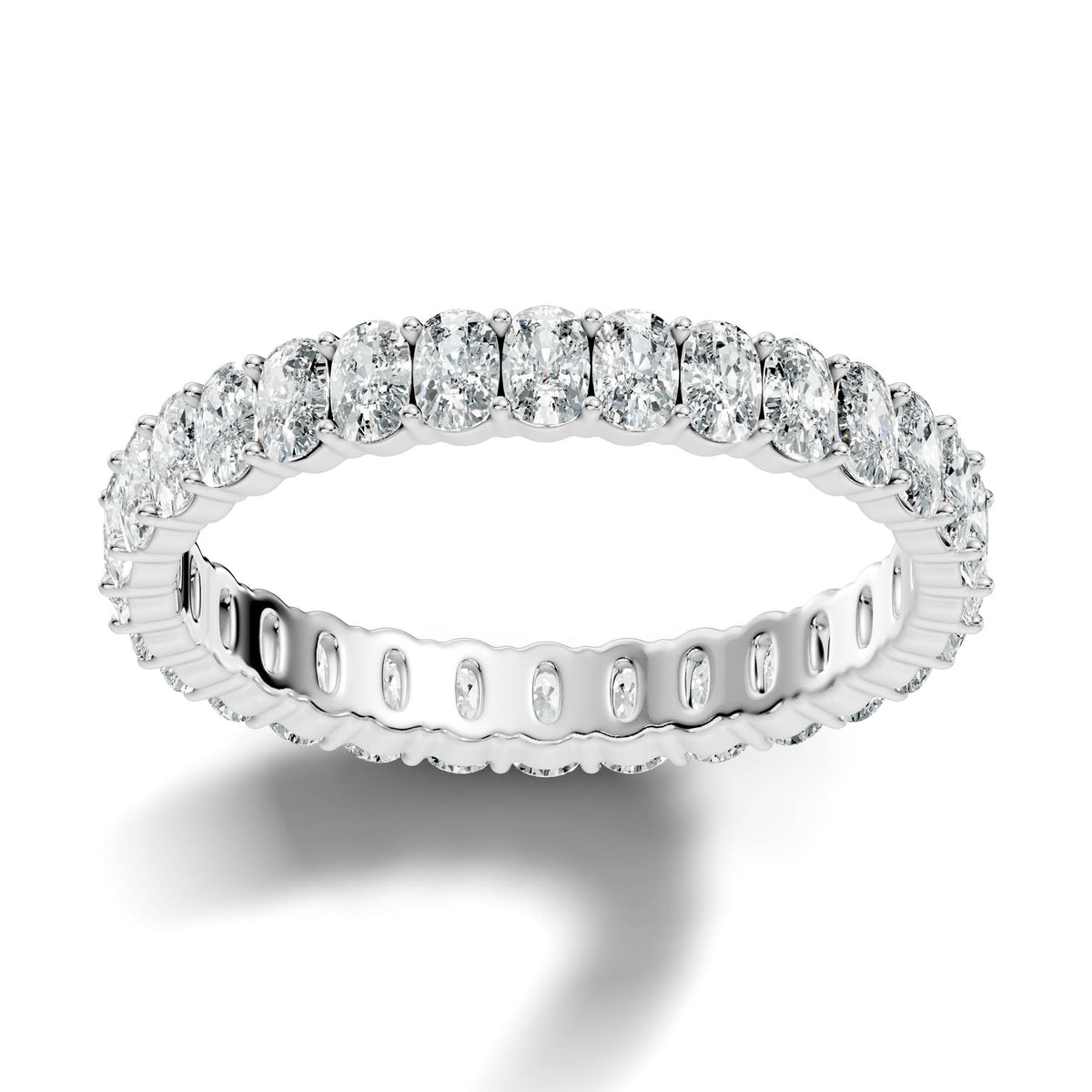 1.66 Ct. Oval Diamond Eternity Band with Four-Prong Setting (OC1) 7