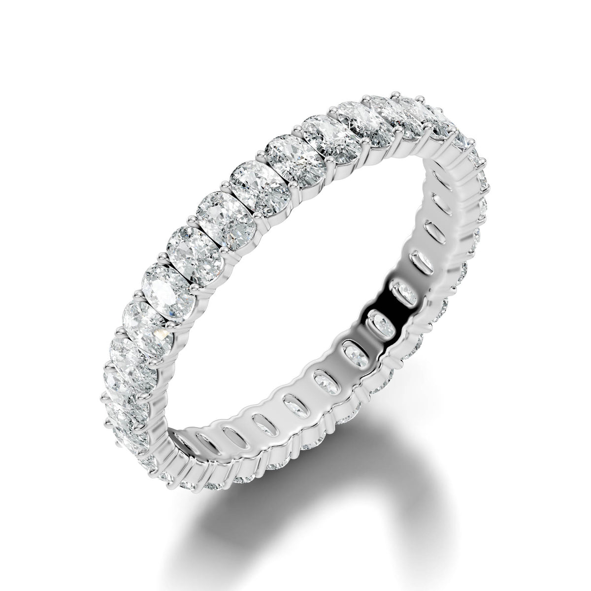 1.66 Ct. Oval Diamond Eternity Band with Four-Prong Setting (OC1) 11