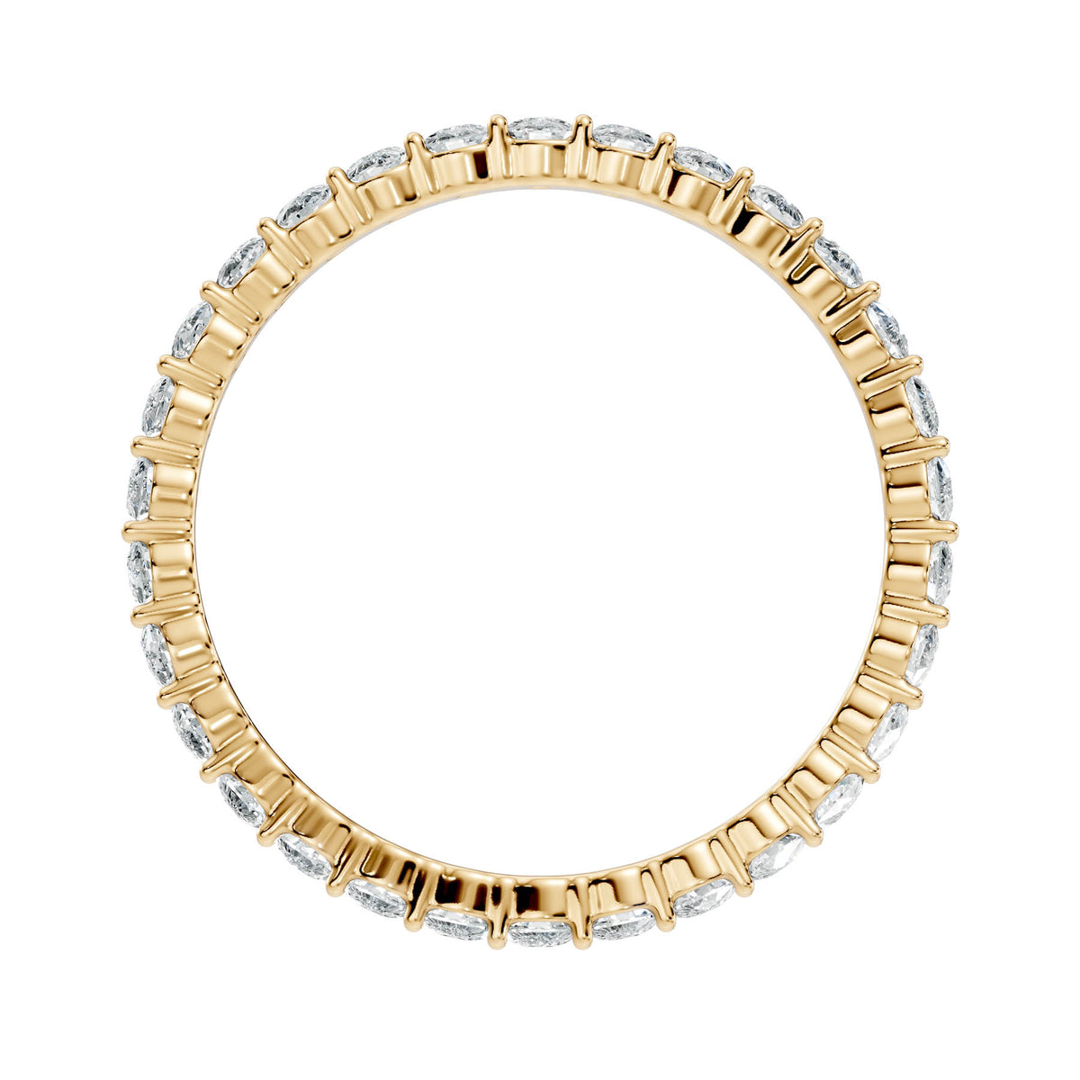 1.66 Ct. Oval Diamond Eternity Band with Four-Prong Setting (OC1) 12