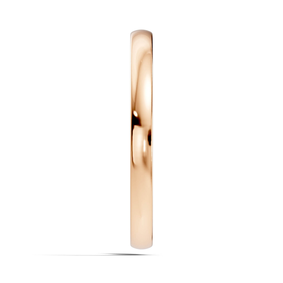 Traditional Wedding Band with Rounded High-Polish Finish (TBW-2MM) 6