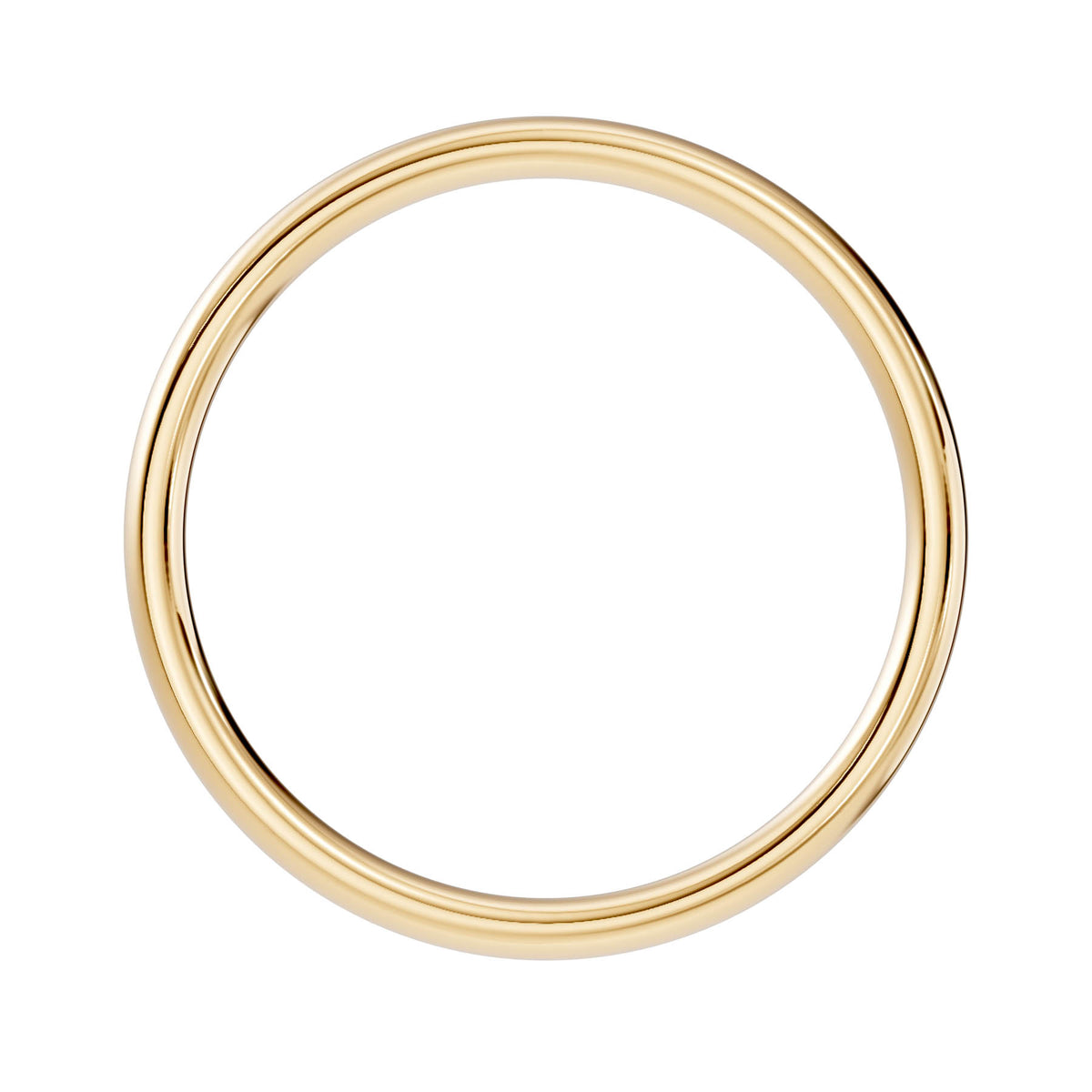 Traditional Wedding Band with Rounded High-Polish Finish (TBW-3MM) 7