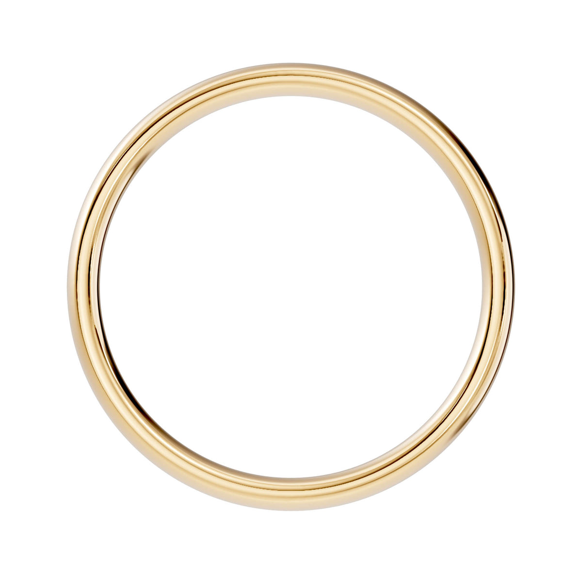 Traditional Wedding Band with Rounded High-Polish Finish (TBW-4MM) 7