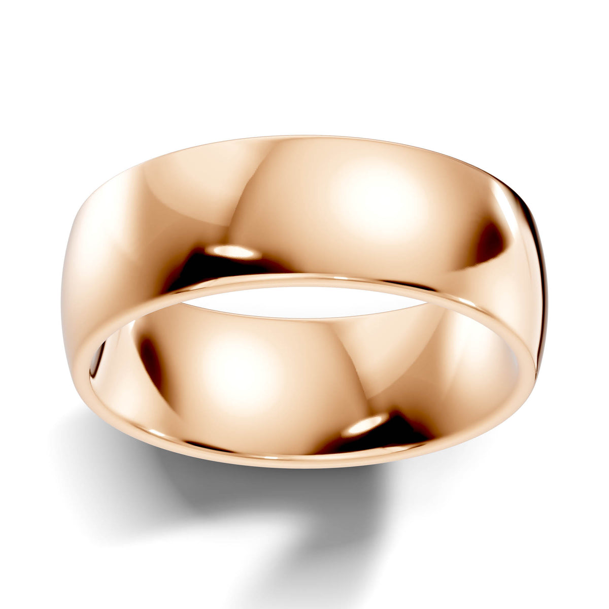 Classic Wide High-Polish Domed Wedding Band (TBW-7MM) 14