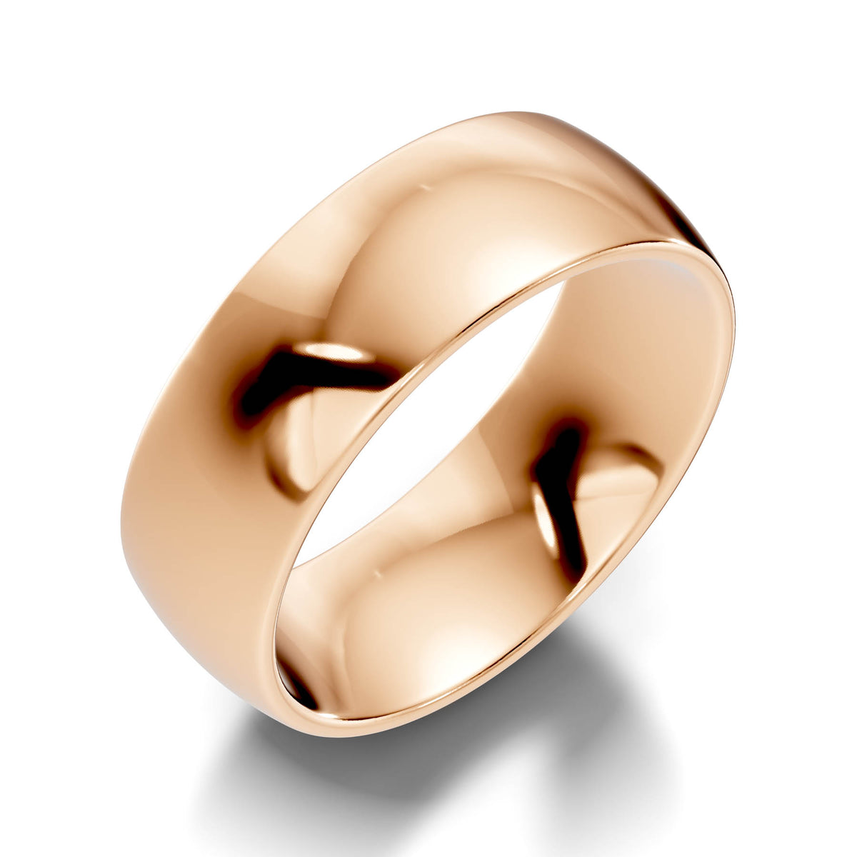 Classic Wide High-Polish Domed Wedding Band (TBW-7MM) 15