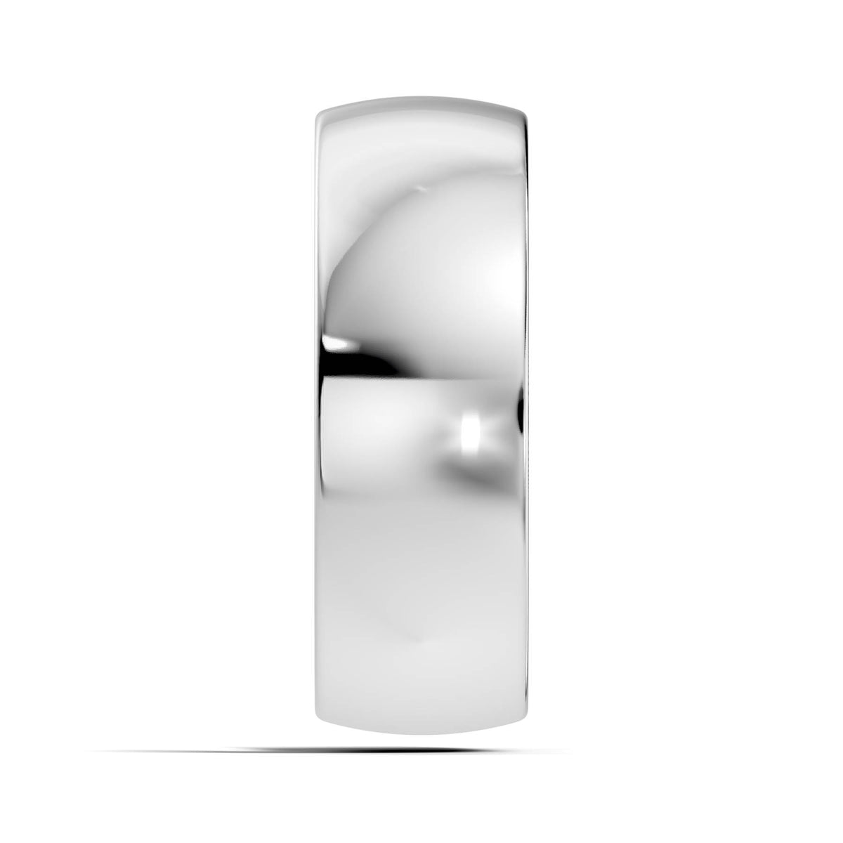 Classic Wide High-Polish Domed Wedding Band (TBW-7MM) 8
