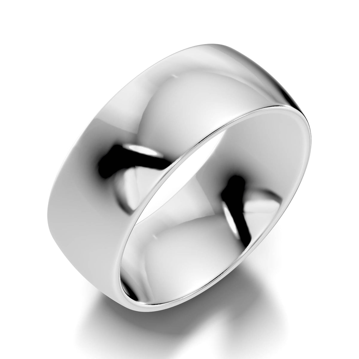 Classic Extra Wide High-Polish Domed Wedding Band (TBW-8MM) 10
