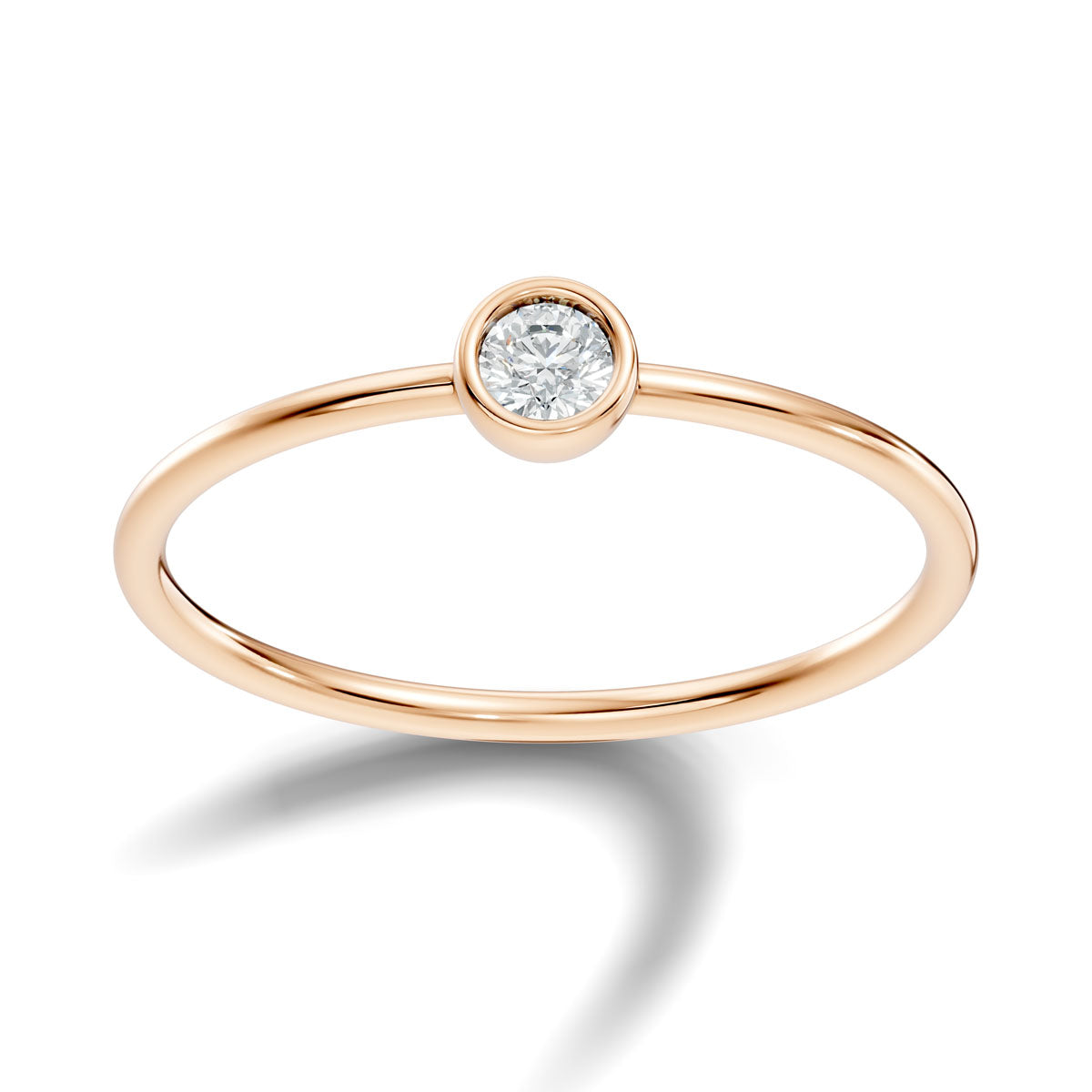 .10 Ct. Round Diamond Bezel Solitaire Ring (2-30203984937026) 7