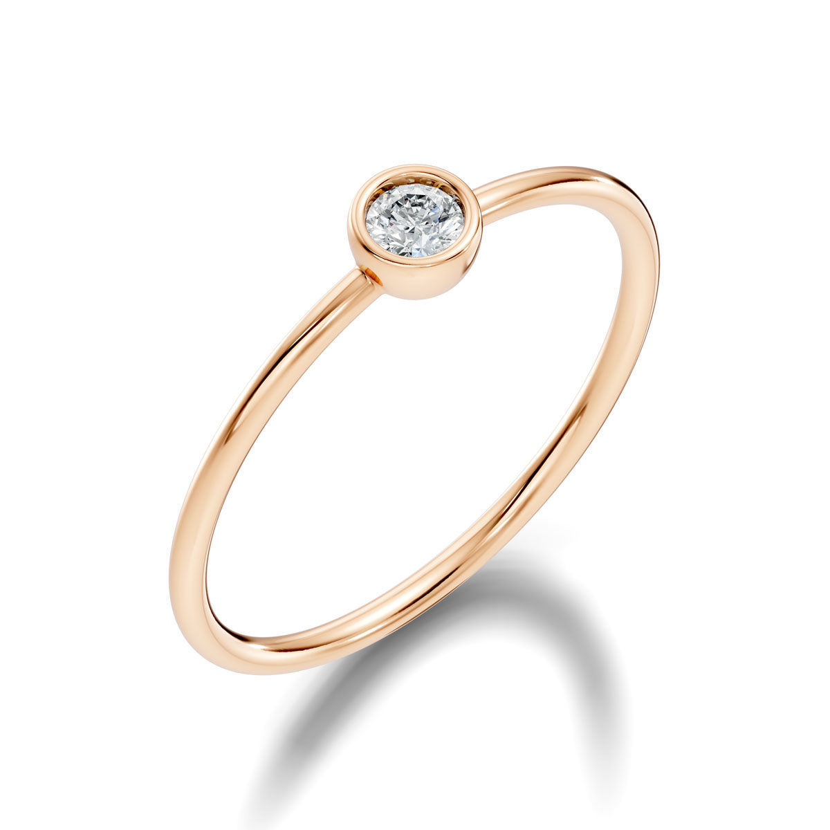.10 Ct. Round Diamond Bezel Solitaire Ring (2-30203984937026) 9