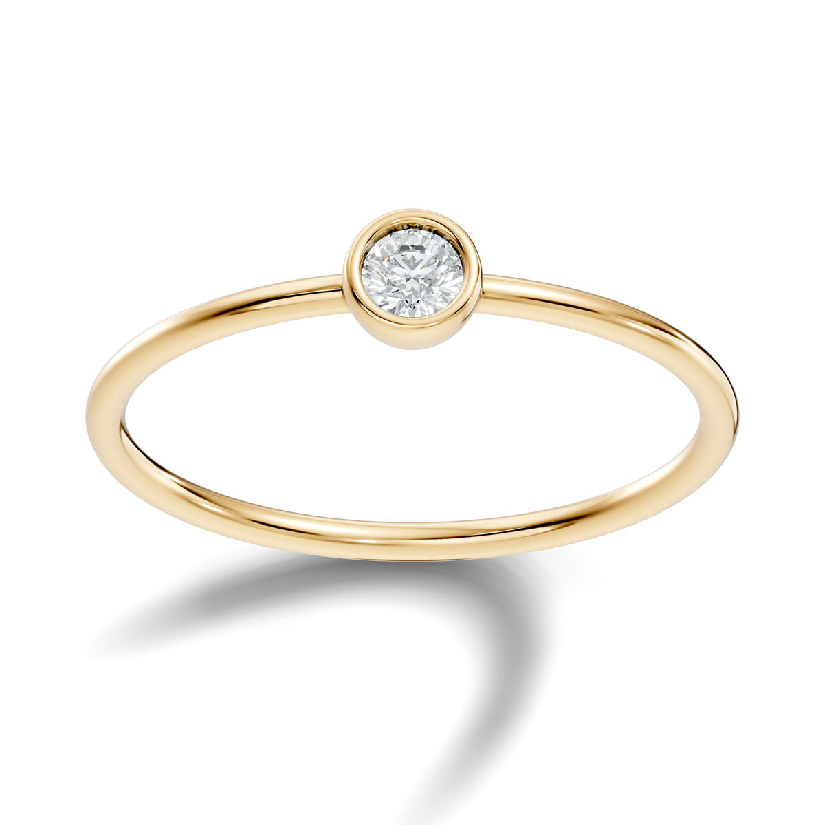 .10 Ct. Round Diamond Bezel Solitaire Ring (2-30203984937026) 5