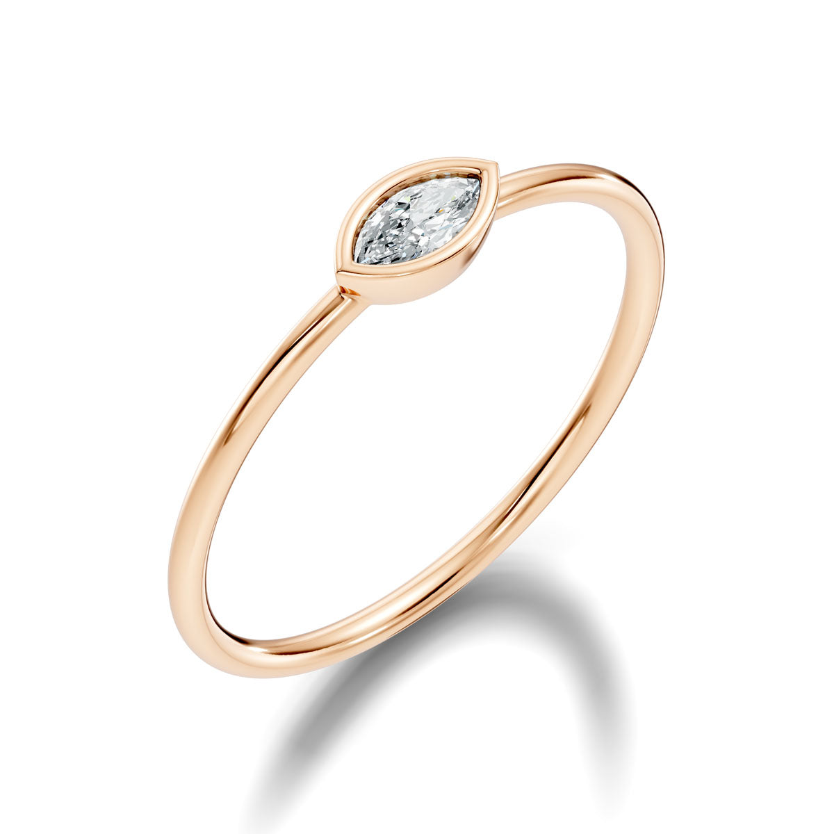 .10 Ct. Marquise Diamond Bezel Solitaire Ring (3-30204337619010) 9