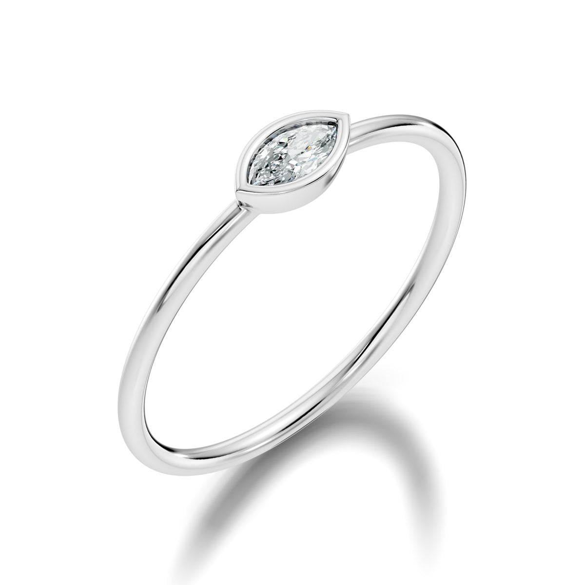 .10 Ct. Marquise Diamond Bezel Solitaire Ring (3-30204337619010) 13