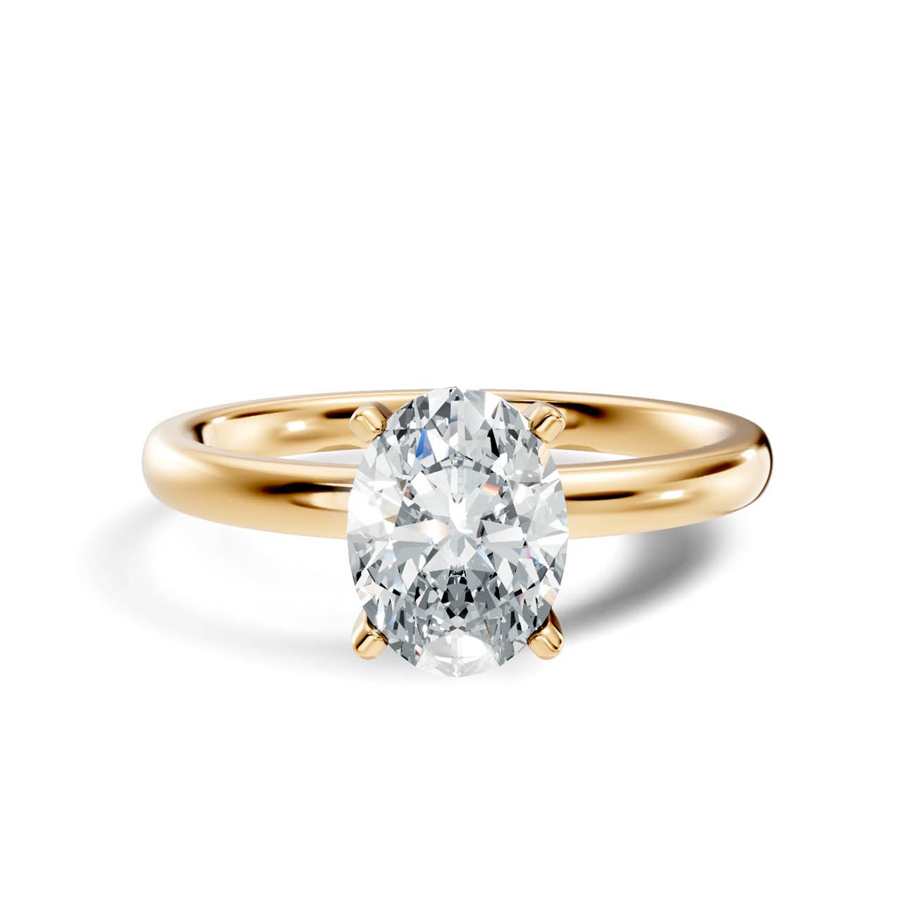 1.00 Ct. Oval Cut Diamond Solitaire Engagement Ring (19-b copy) 3
