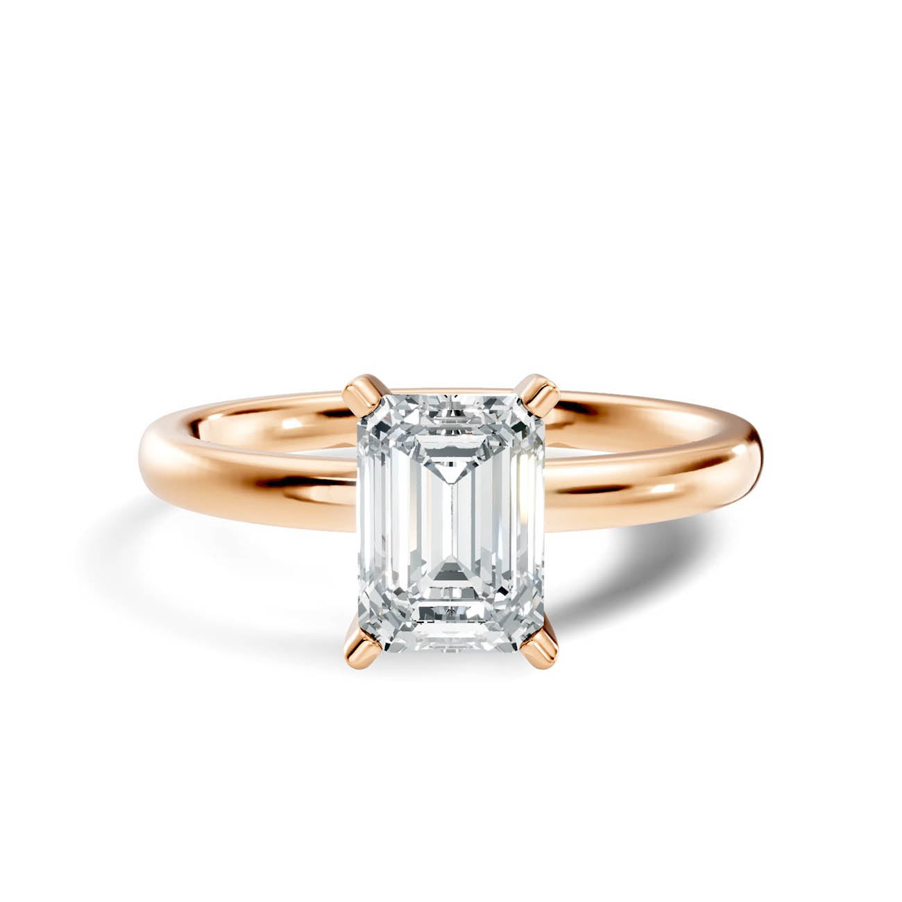 1.00 Ct. Emerald Cut Diamond Solitaire Engagement Ring (19-c copy) 6