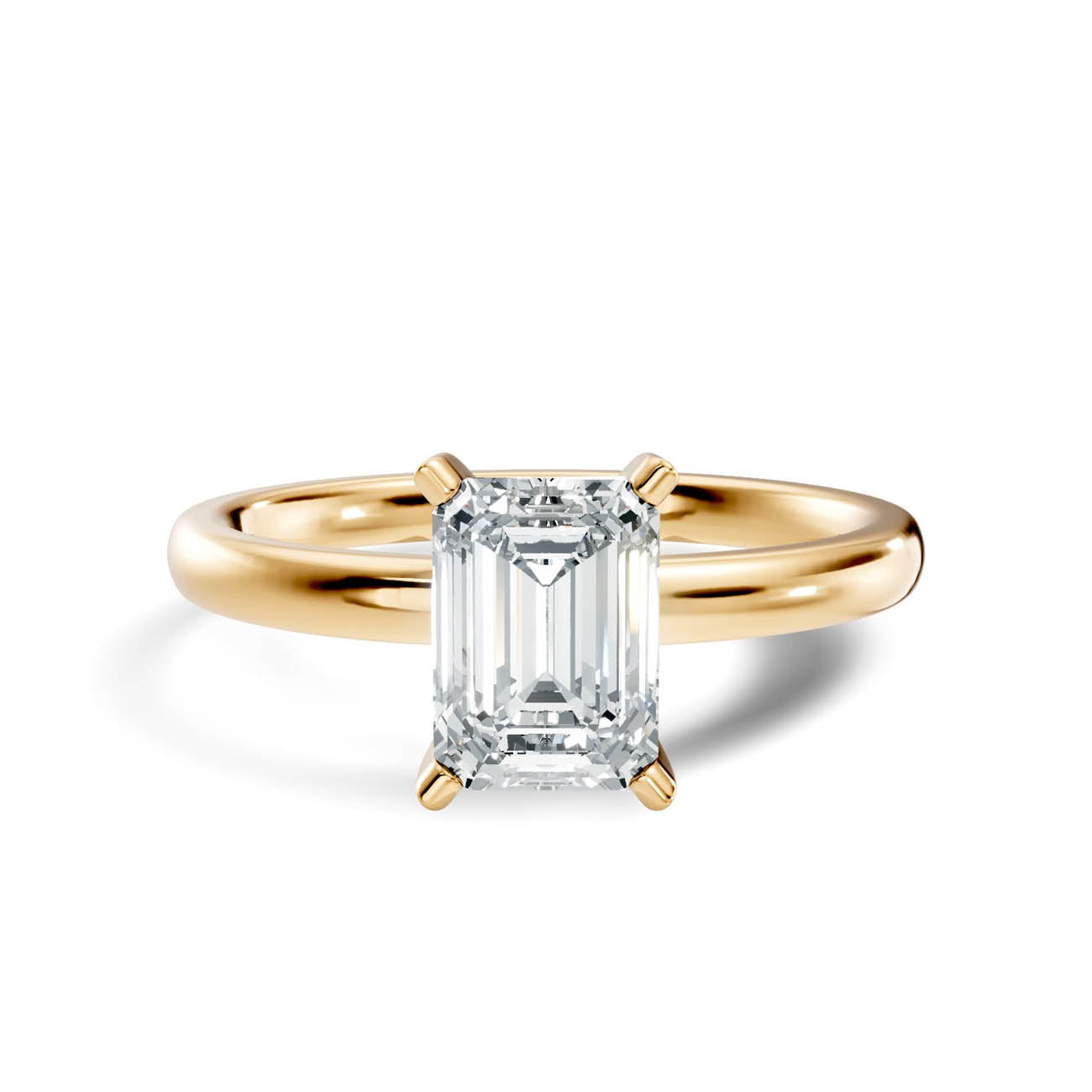 1.00 Ct. Emerald Cut Diamond Solitaire Engagement Ring (19-c copy) 3