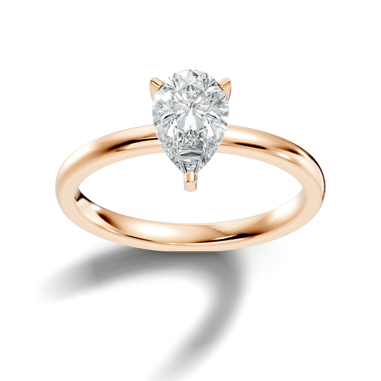 1.00 Ct. Pear Shaped Diamond Solitaire Engagement Ring (19-d copy) 7