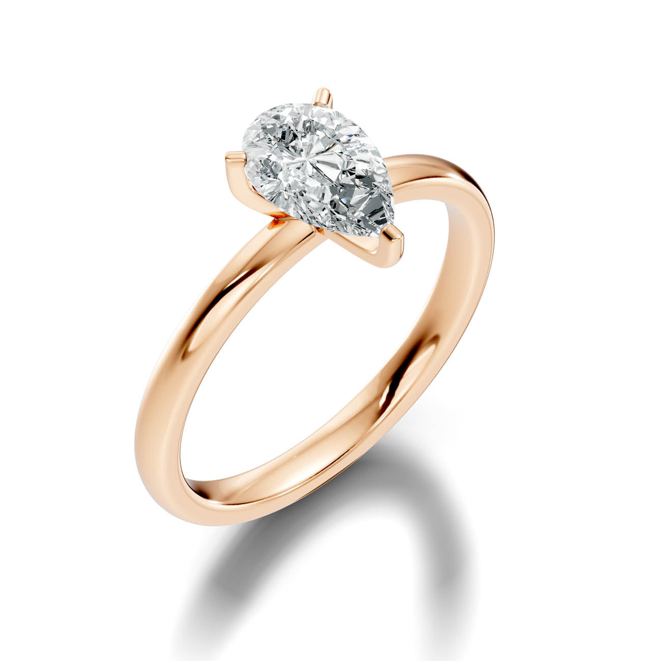 1.00 Ct. Pear Shaped Diamond Solitaire Engagement Ring (19-d copy) 9