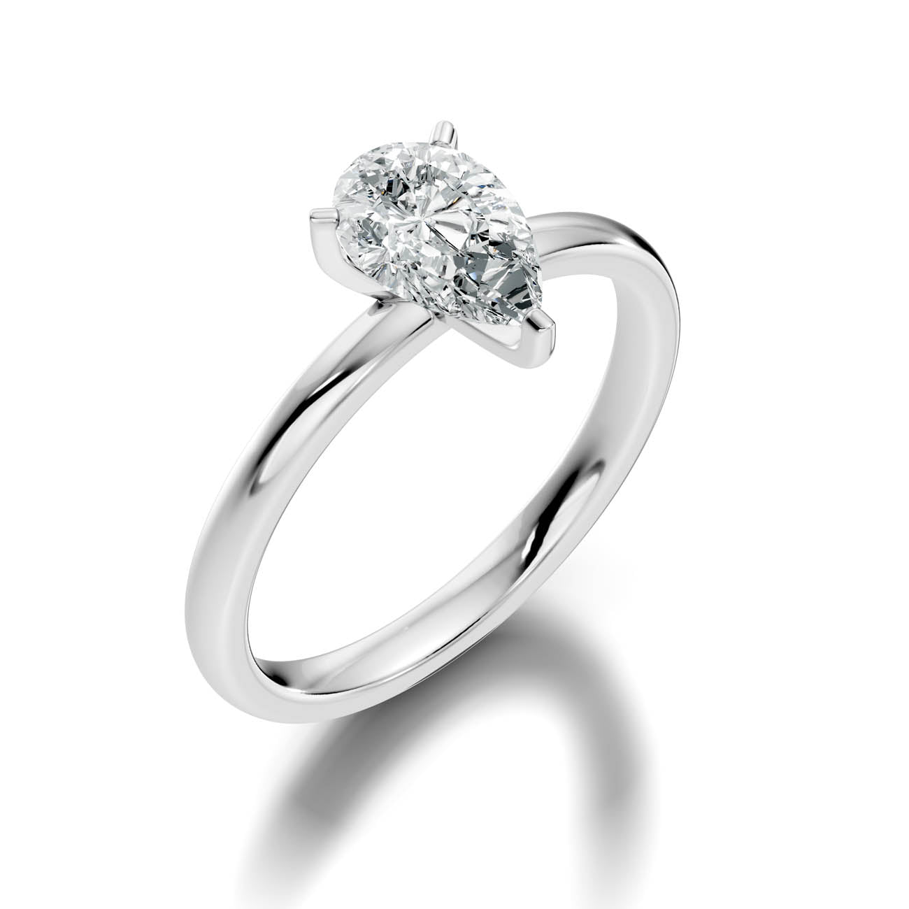 1.00 Ct. Pear Shaped Diamond Solitaire Engagement Ring (19-d copy) 13
