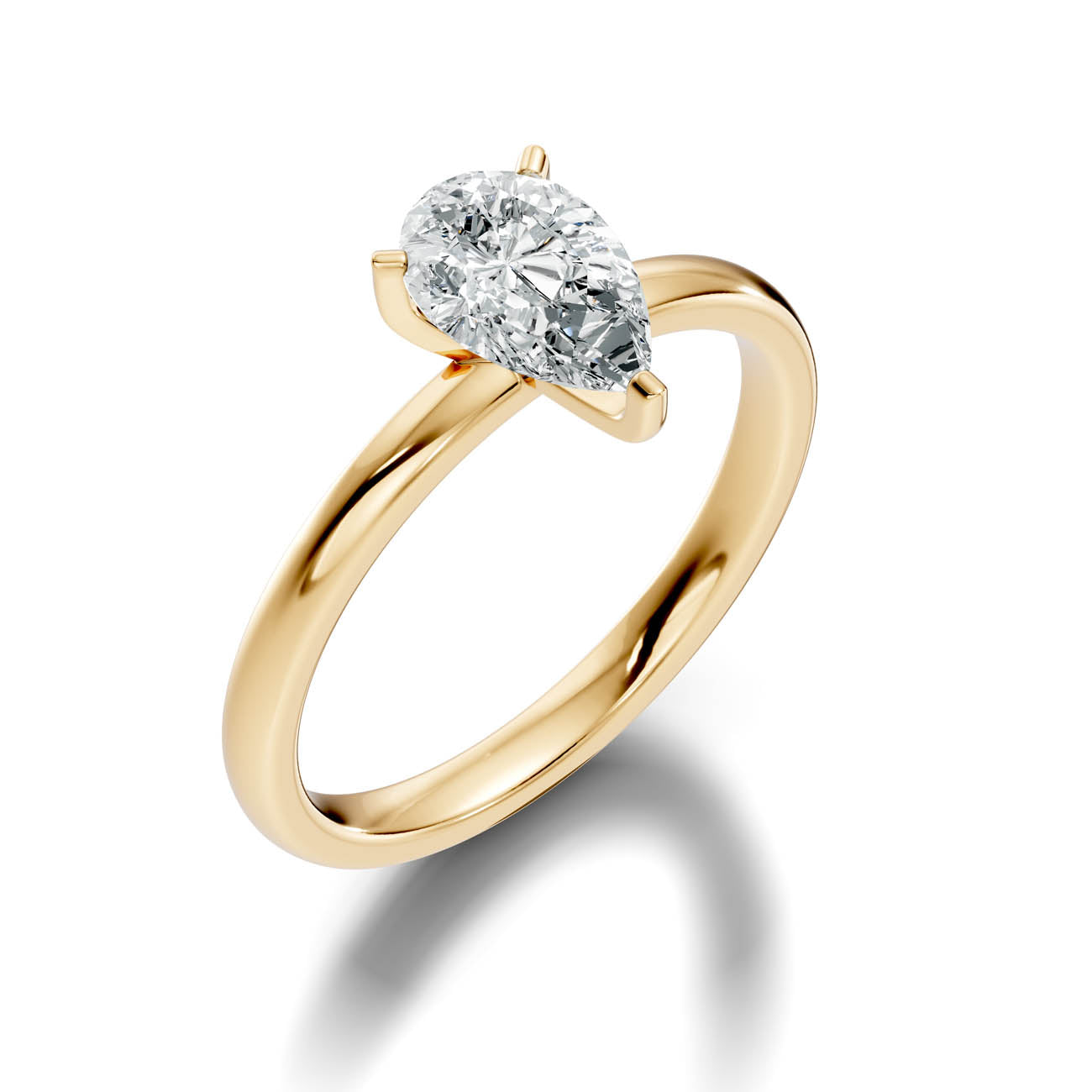 1.00 Ct. Pear Shaped Diamond Solitaire Engagement Ring (19-d copy)