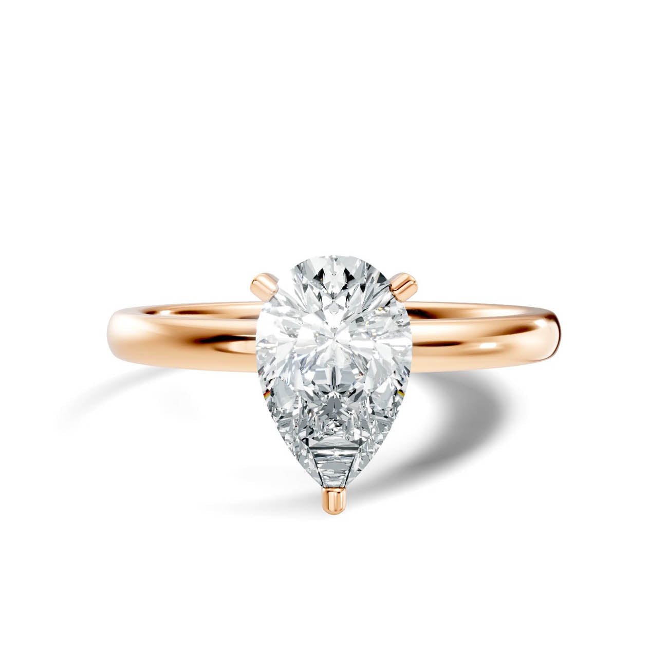 1.00 Ct. Pear Shaped Diamond Solitaire Engagement Ring (19-d copy) 6