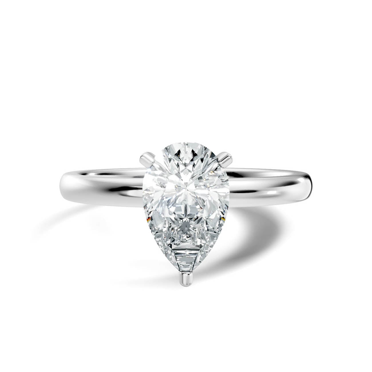 1.00 Ct. Pear Shaped Diamond Solitaire Engagement Ring (19-d copy) 10