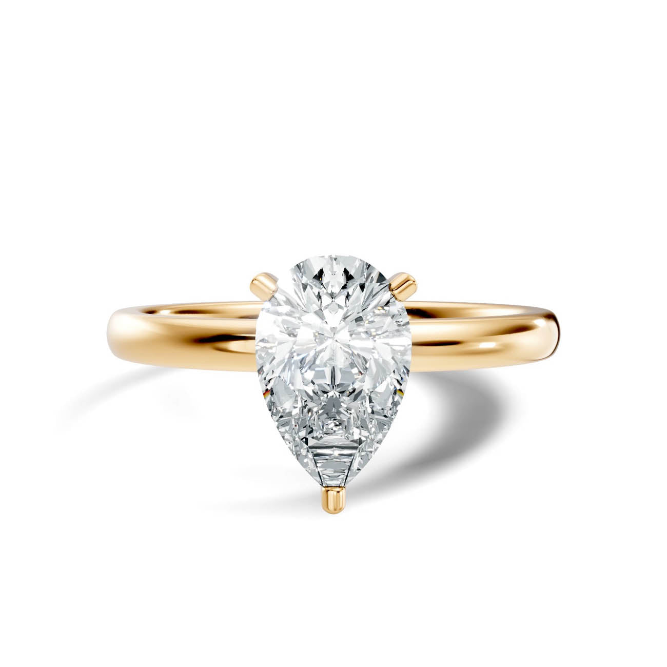 1.00 Ct. Pear Shaped Diamond Solitaire Engagement Ring (19-d copy) 3