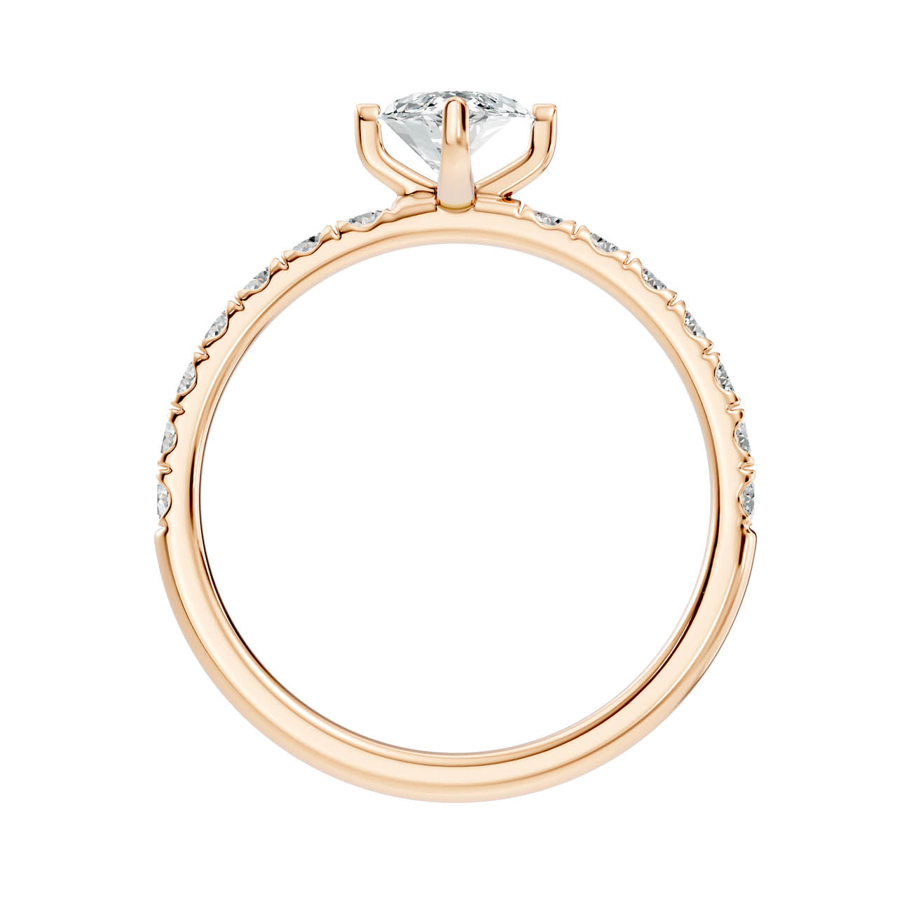 1.36 Ct. Marquise Cut Diamond Pavé Engagement Ring (19-g) 5