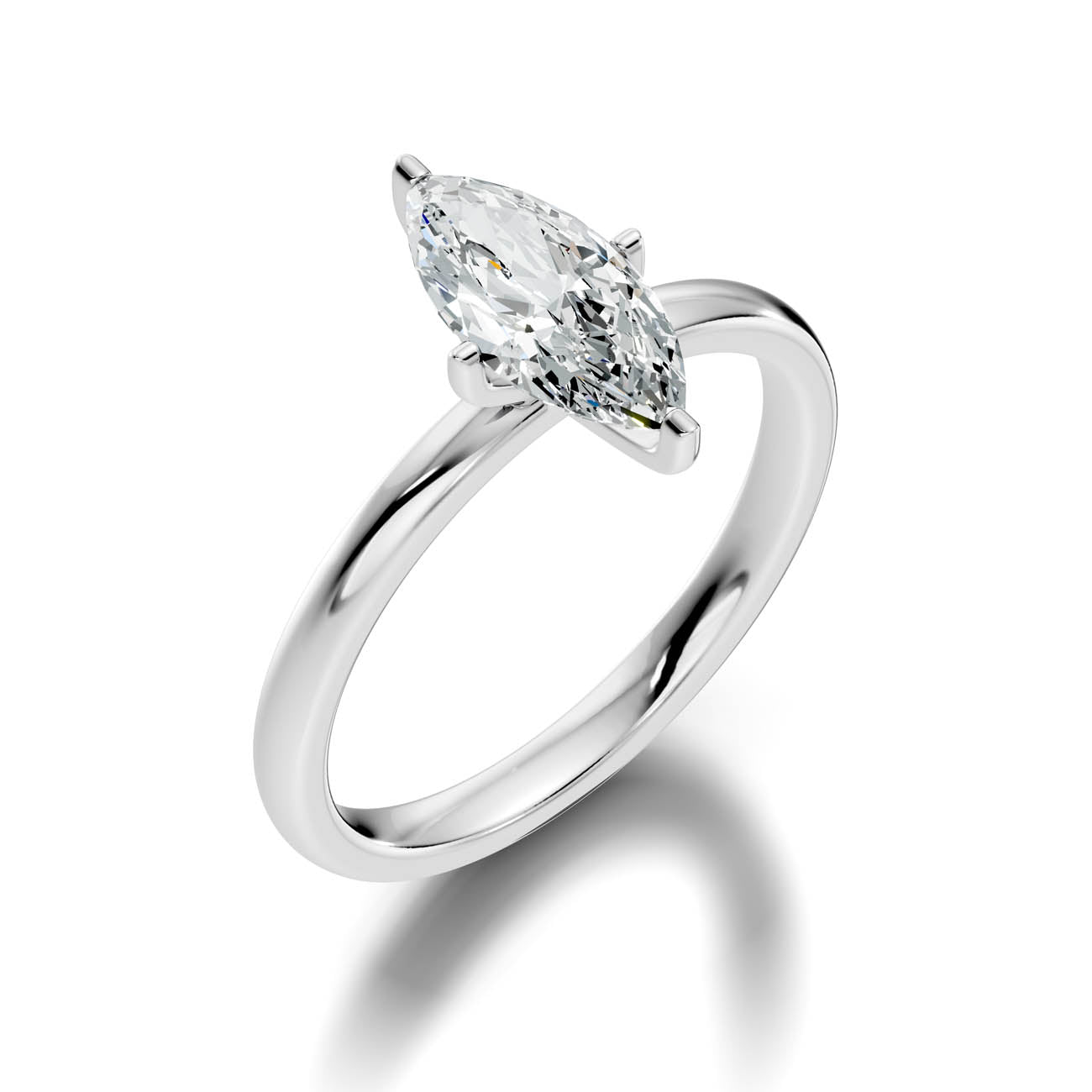 1.00 Ct. Marquise Cut Diamond Solitaire Ring (19-g copy) 13