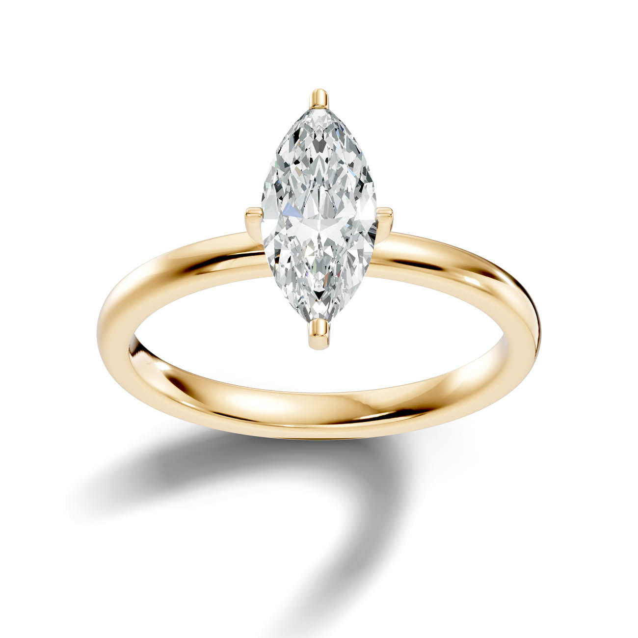 1.00 Ct. Marquise Cut Diamond Solitaire Ring (19-g copy) 4