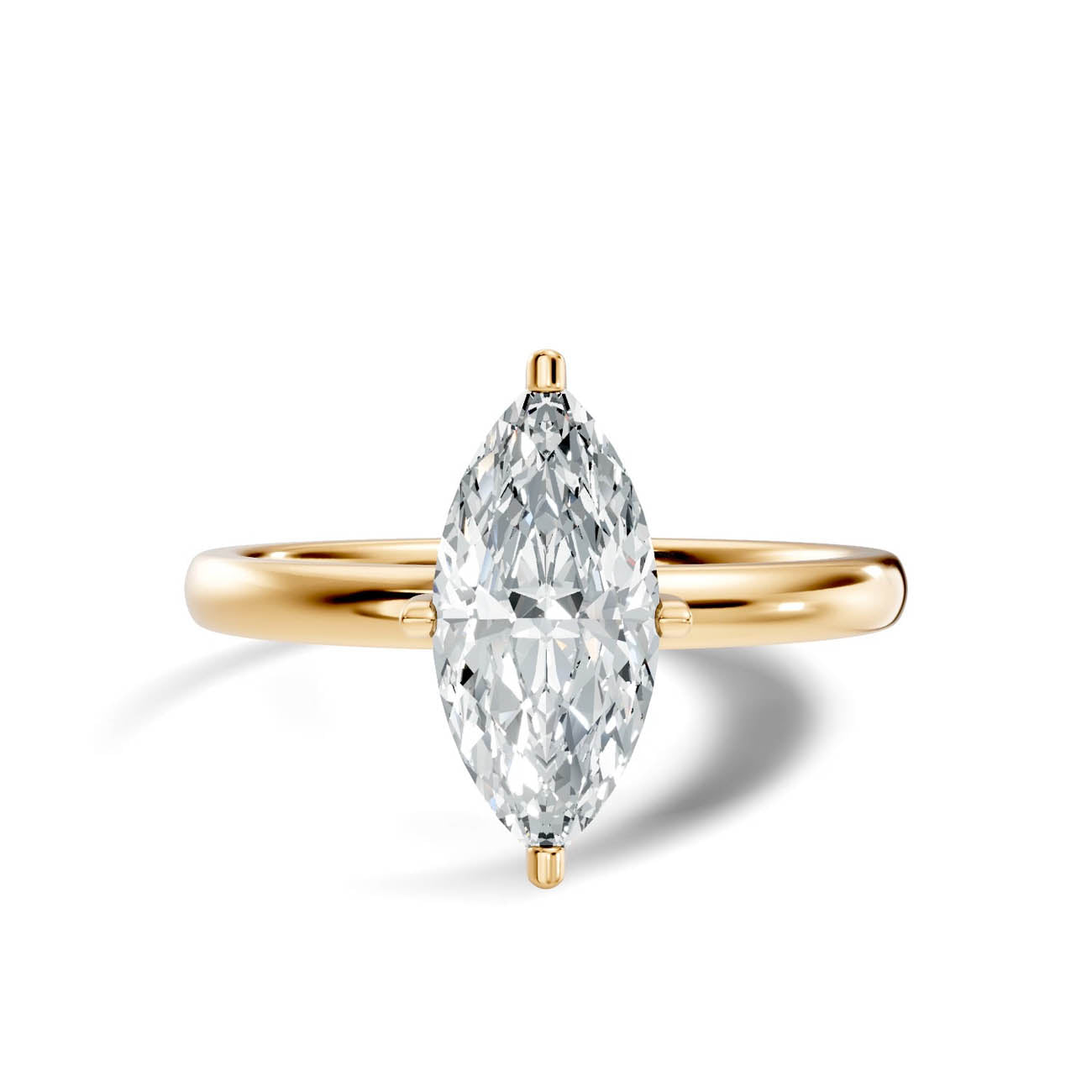 1.00 Ct. Marquise Cut Diamond Solitaire Ring (19-g copy) 3