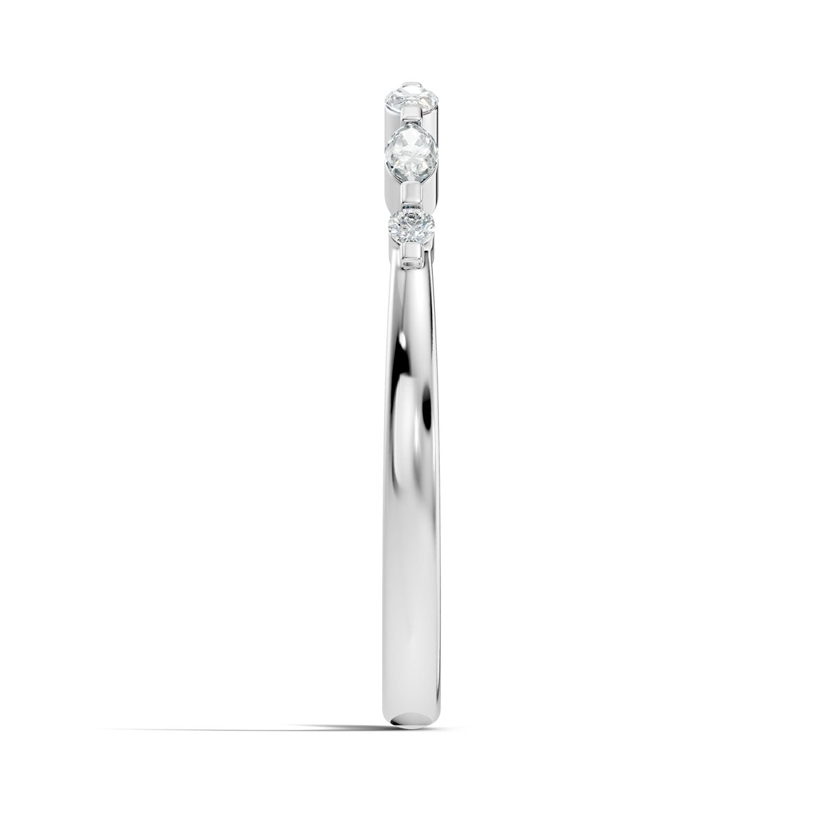 .17 Ct. Marquise and Round Diamond Half Eternity Ring (ja4-b) 11