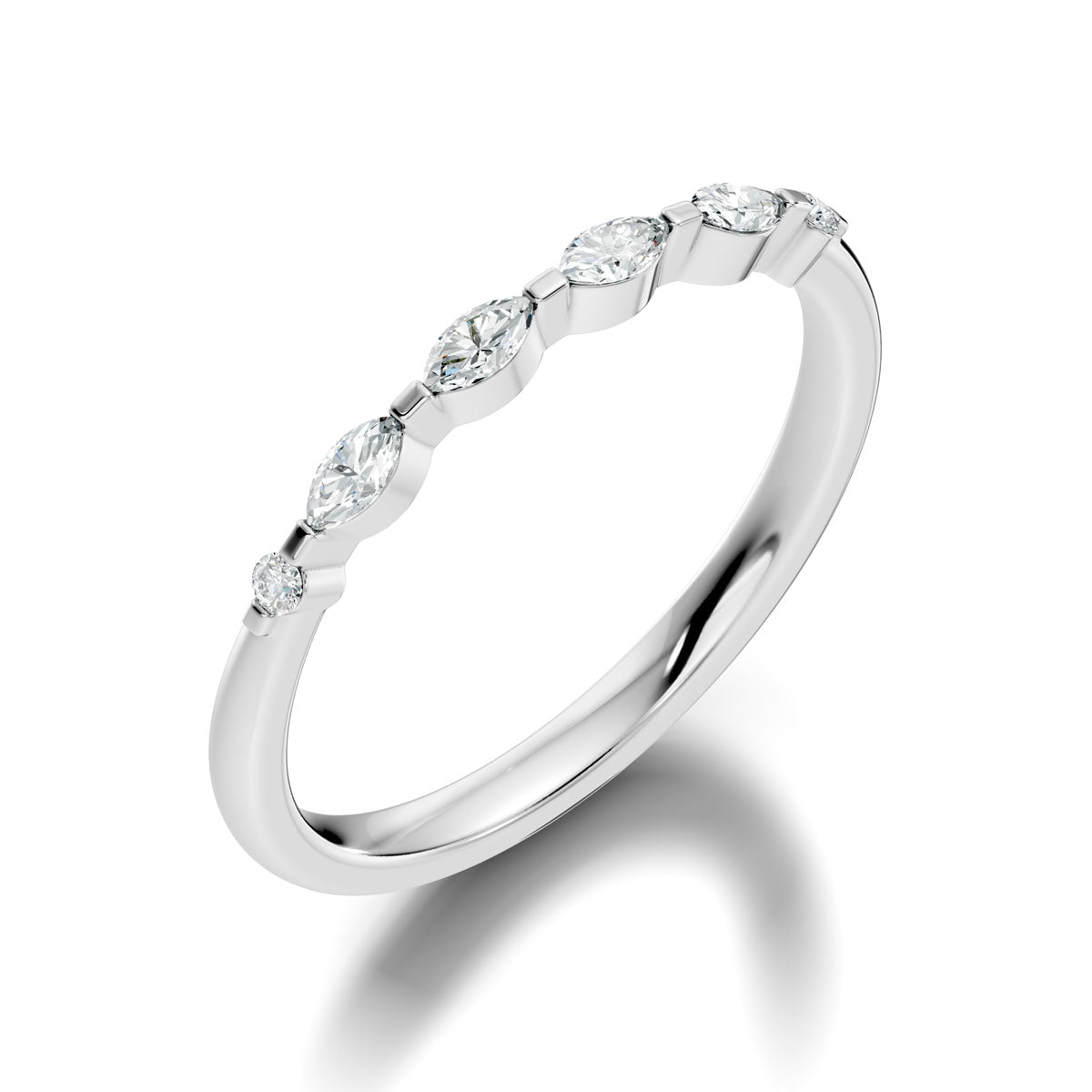 .17 Ct. Marquise and Round Diamond Half Eternity Ring (ja4-b) 12