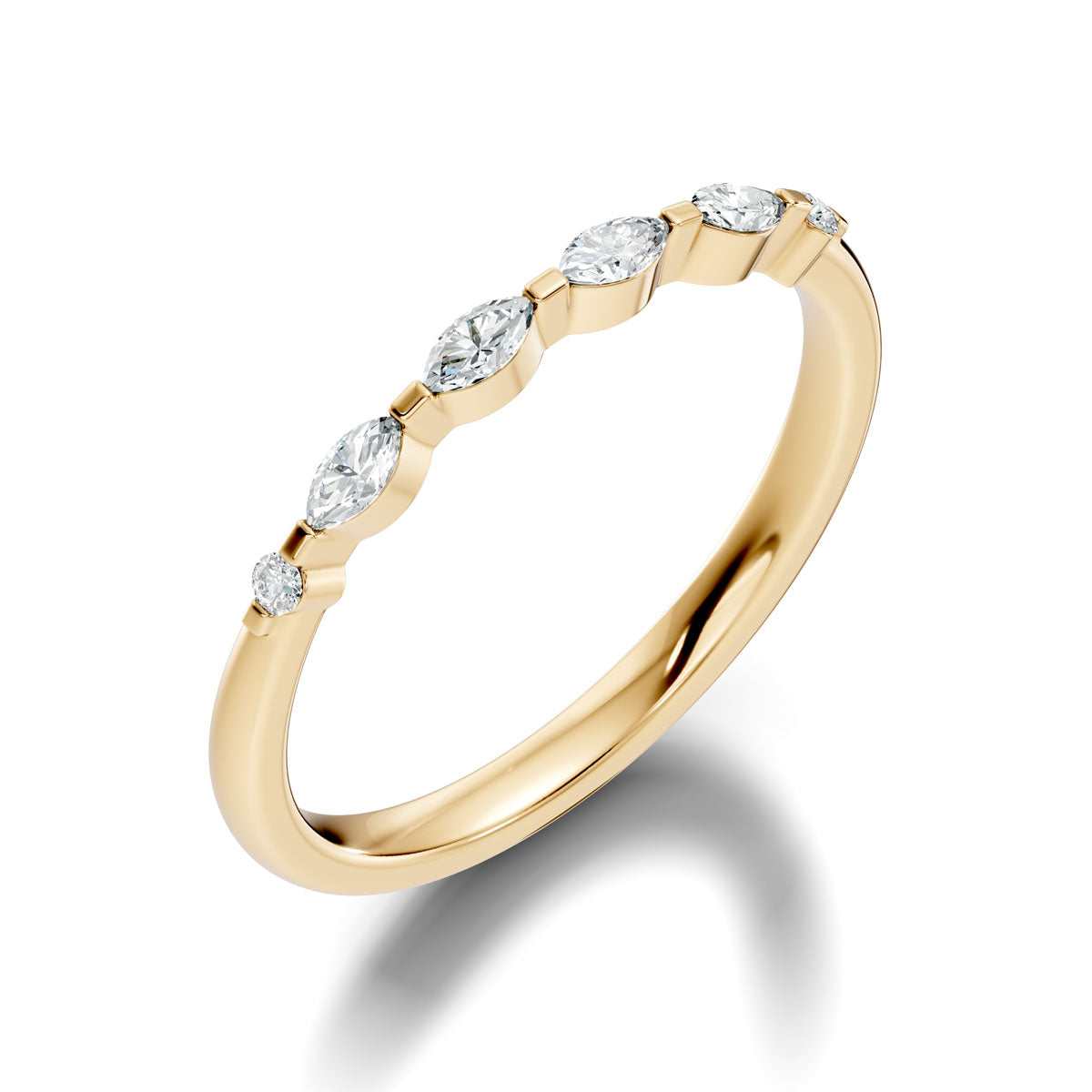 .17 Ct. Marquise and Round Diamond Half Eternity Ring (ja4-b)