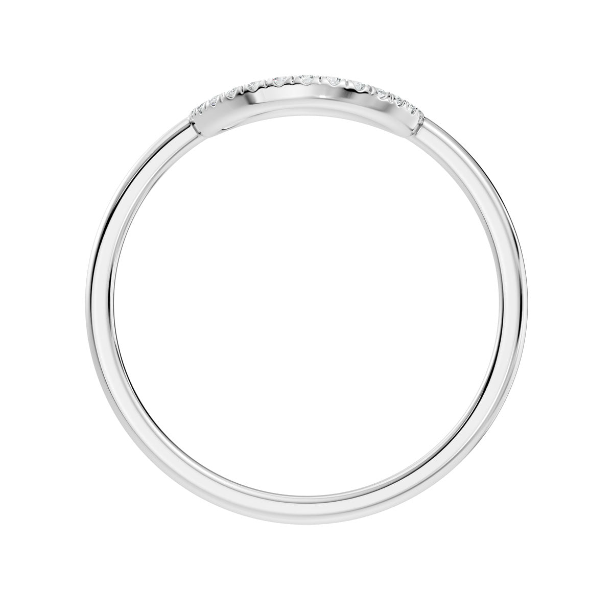 .10 Ct. Round Diamond Open Circle Ring (ja3-a) 7