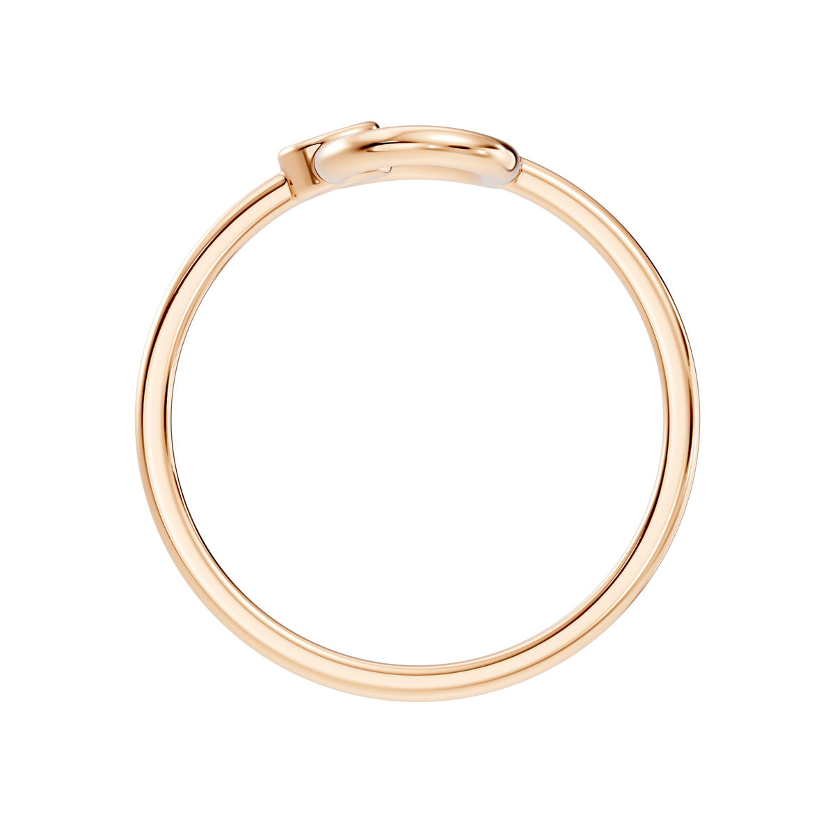 .05 Ct. Modern Oval Link Diamond Ring with Bezel-Set Accent (ja2-b) 3