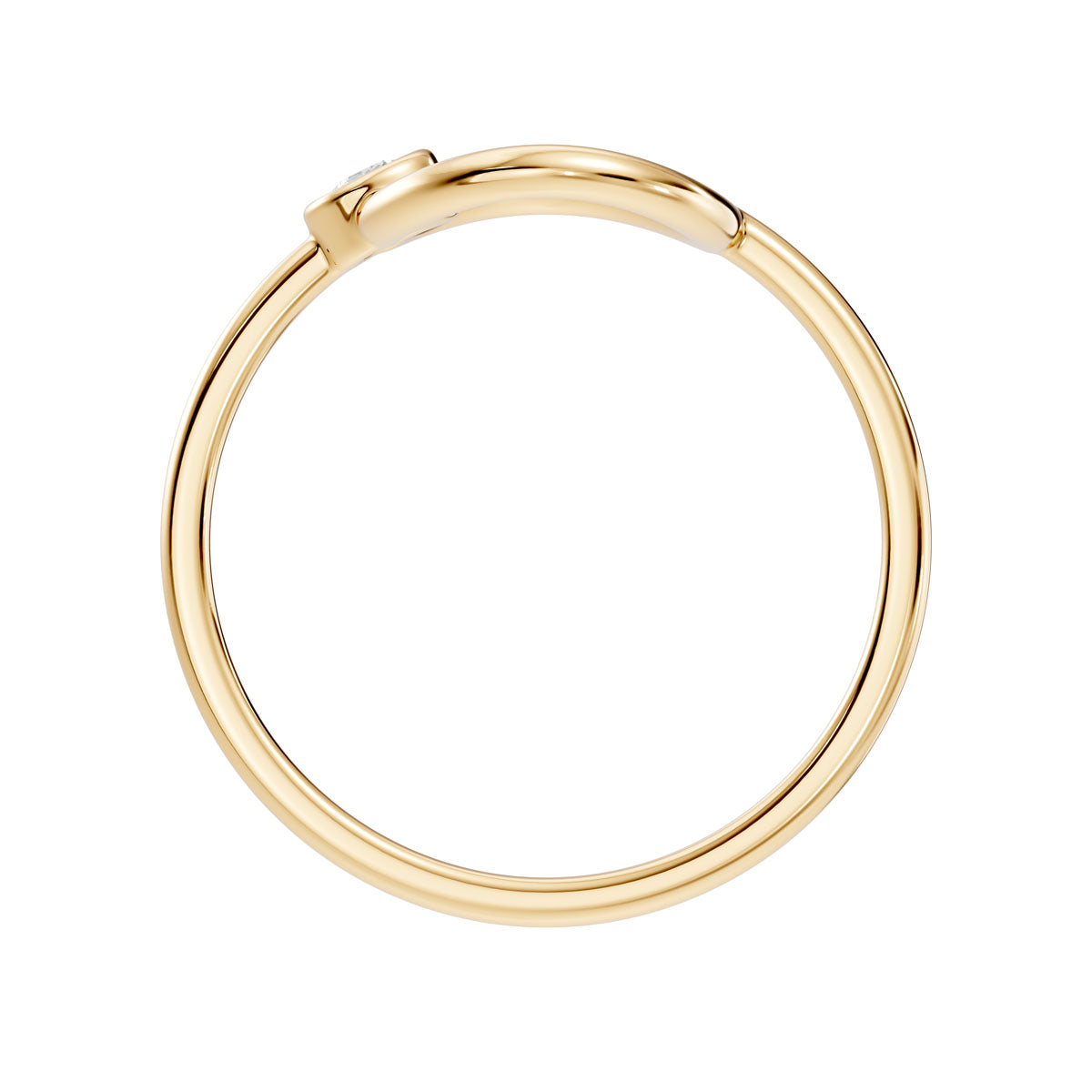 .05 Ct. Modern Open Oval Diamond Ring with Bezel-Set Accent (ja2-a) 10