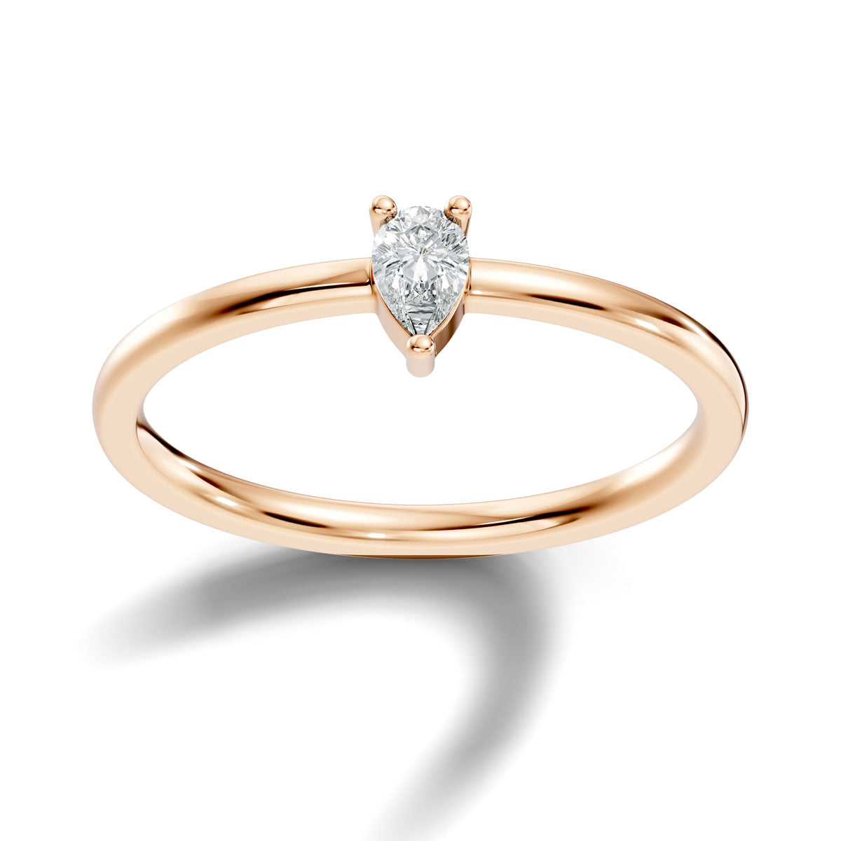 .10 Ct. Pear-Shaped Diamond Solitaire Ring with Three-Prong Setting (ja7-f copy) 6