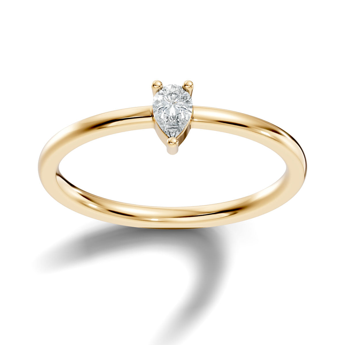 .10 Ct. Pear-Shaped Diamond Solitaire Ring with Three-Prong Setting (ja7-f copy) 3