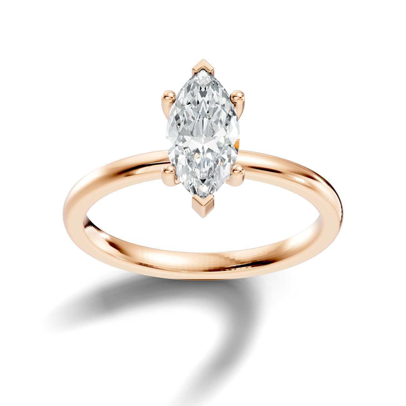 .50-1.50 Ct. Classic Marquise Diamond Solitaire Ring with Four-Prong Setting (ja11-c copy) 7