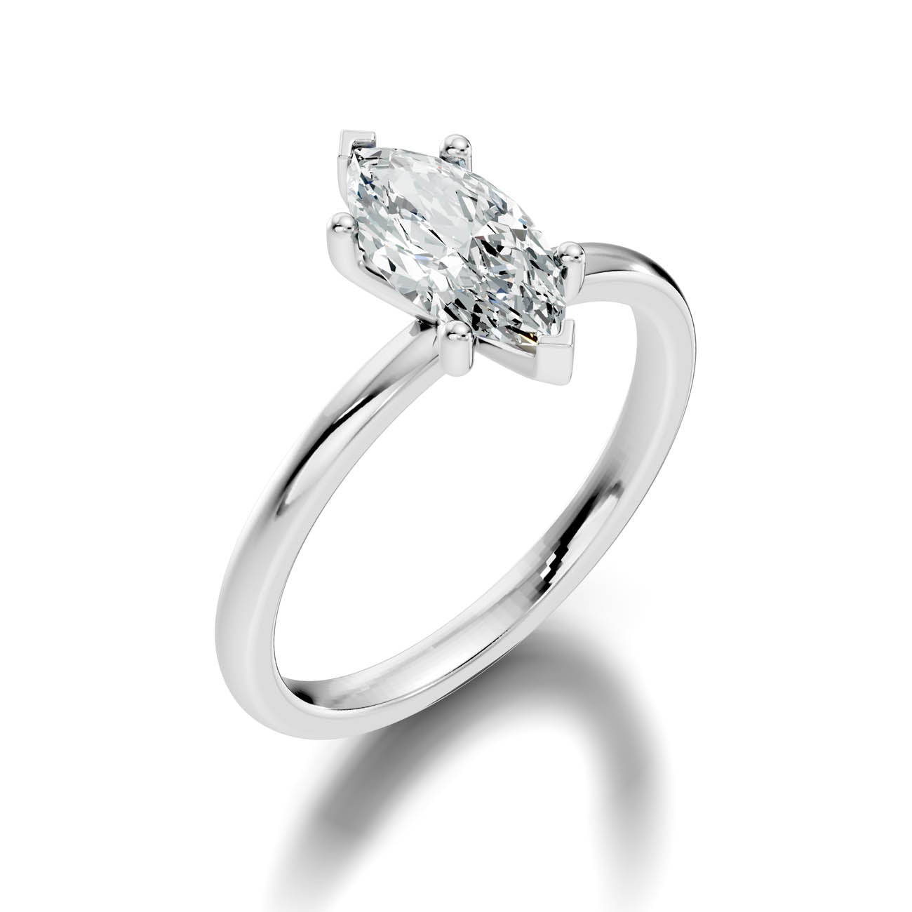 .50-1.50 Ct. Classic Marquise Diamond Solitaire Ring with Four-Prong Setting (ja11-c copy) 13