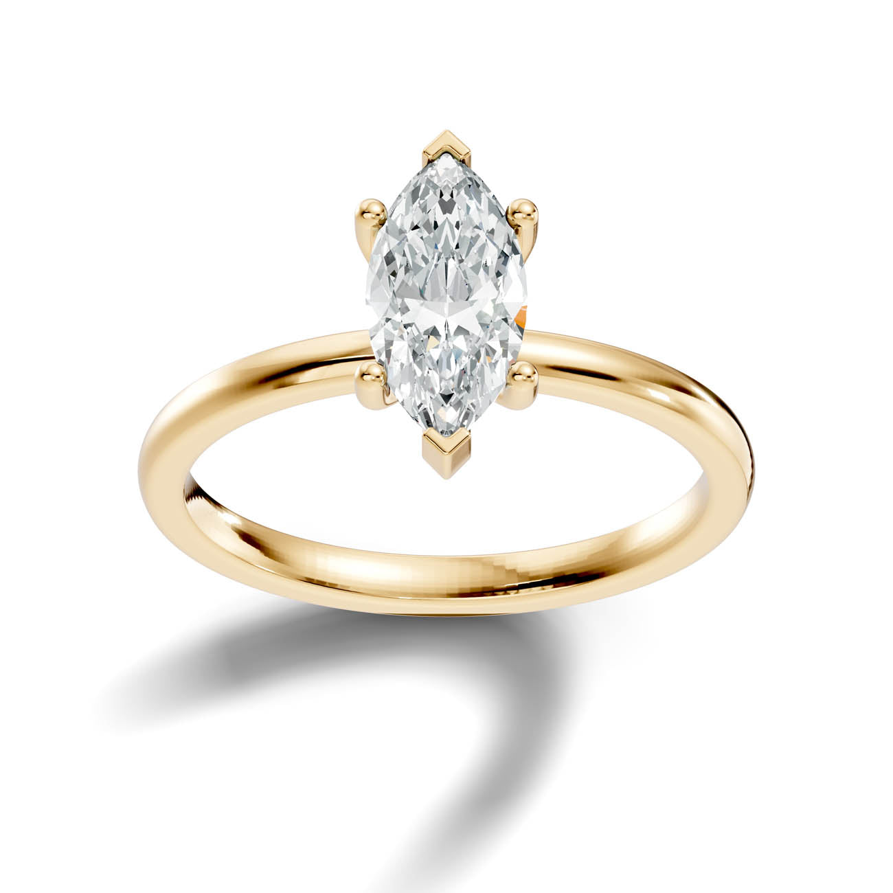 .50-1.50 Ct. Classic Marquise Diamond Solitaire Ring with Four-Prong Setting (ja11-c copy) 4