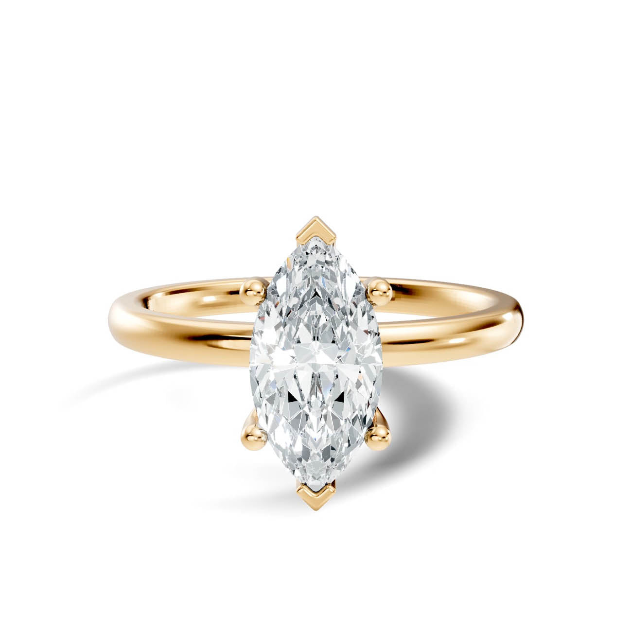 .50-1.50 Ct. Classic Marquise Diamond Solitaire Ring with Four-Prong Setting (ja11-c copy) 3