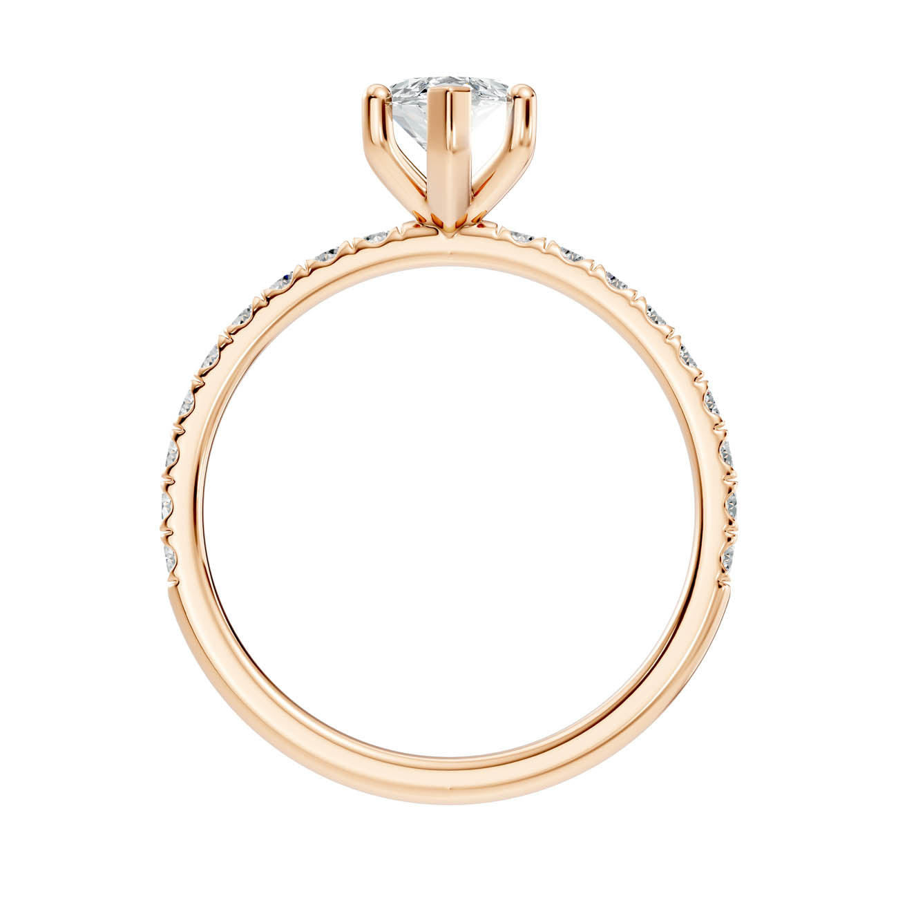 .50-1.50 Ct. Marquise Diamond Engagement Ring with Pavé Band (ja11-c) 5