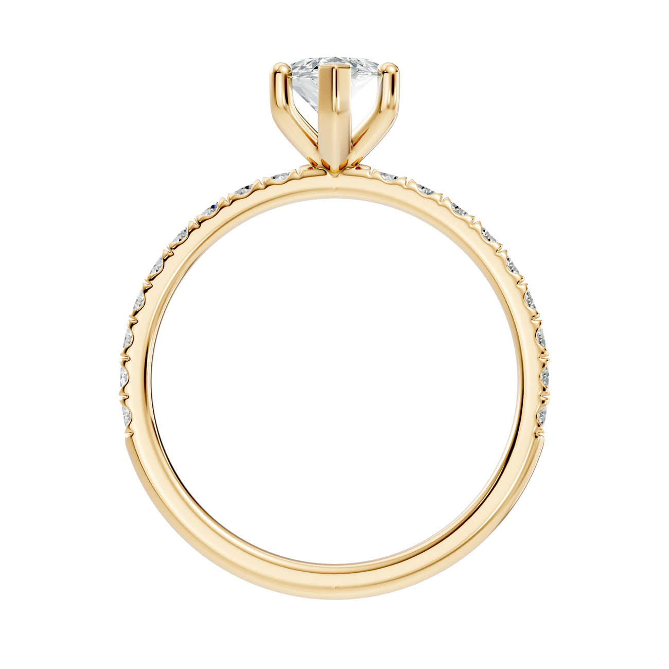 .50-1.50 Ct. Marquise Diamond Engagement Ring with Pavé Band (ja11-c) 14
