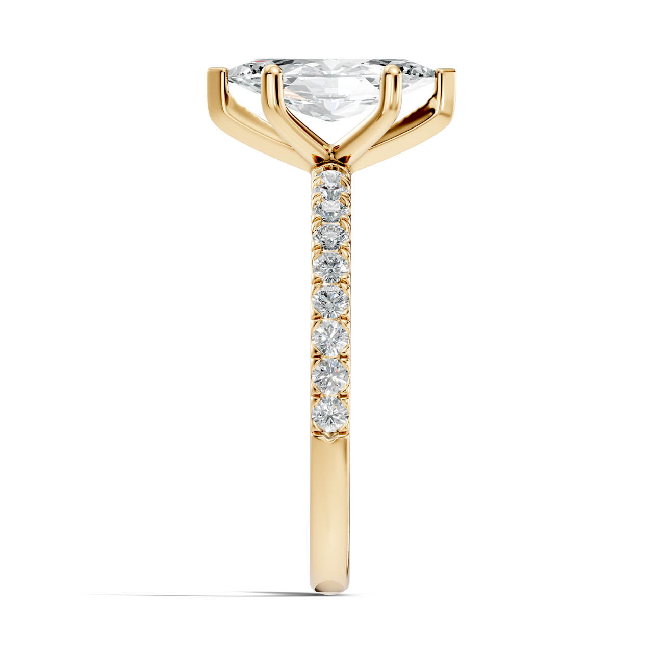 .50-1.50 Ct. Marquise Diamond Engagement Ring with Pavé Band (ja11-c) 15