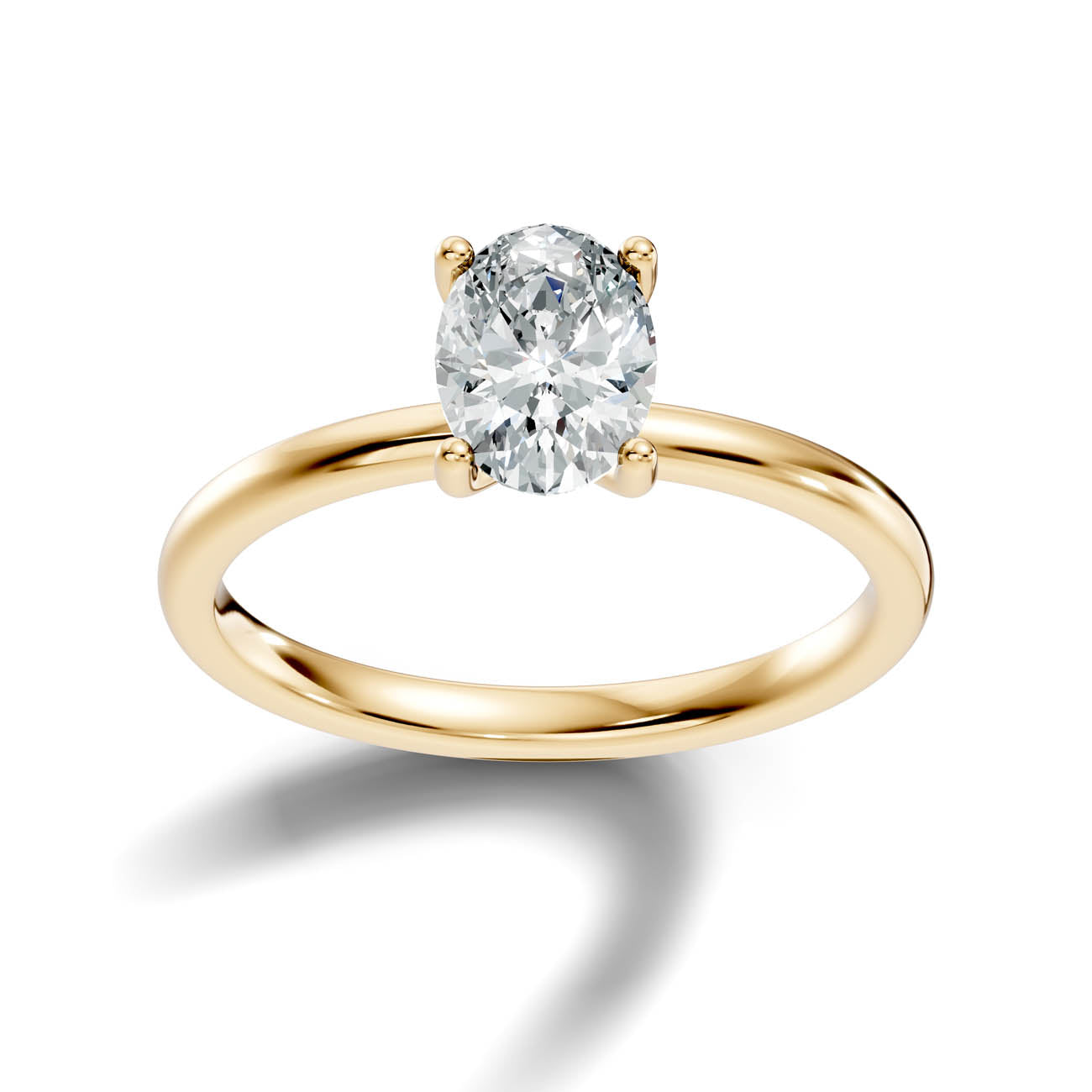 .50-1.50 Ct. Classic Oval Diamond Solitaire Ring with Four-Prong Setting (ja11-d copy) 4