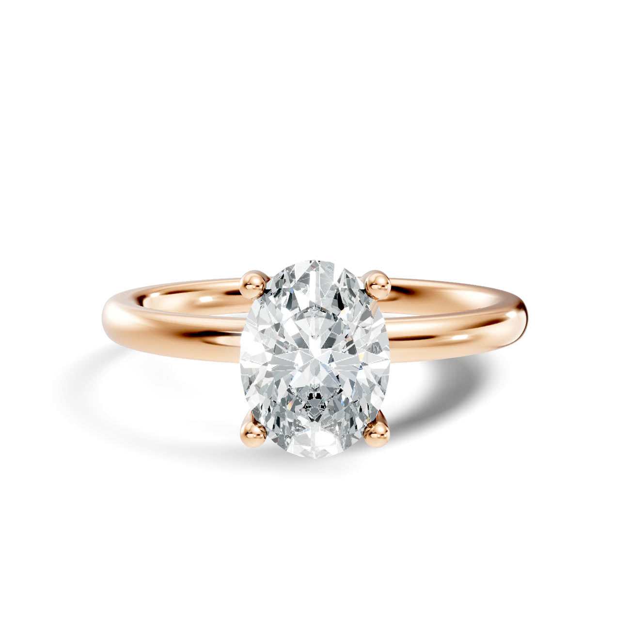 .50-1.50 Ct. Classic Oval Diamond Solitaire Ring with Four-Prong Setting (ja11-d copy) 6