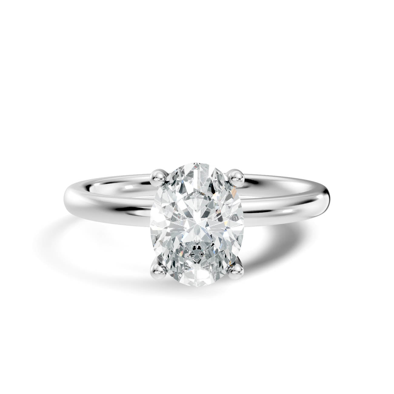 .50-1.50 Ct. Classic Oval Diamond Solitaire Ring with Four-Prong Setting (ja11-d copy) 10