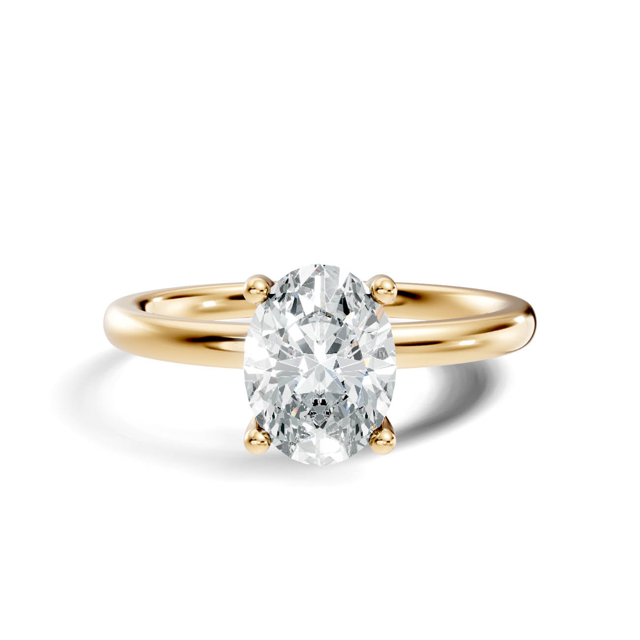 .50-1.50 Ct. Classic Oval Diamond Solitaire Ring with Four-Prong Setting (ja11-d copy) 3