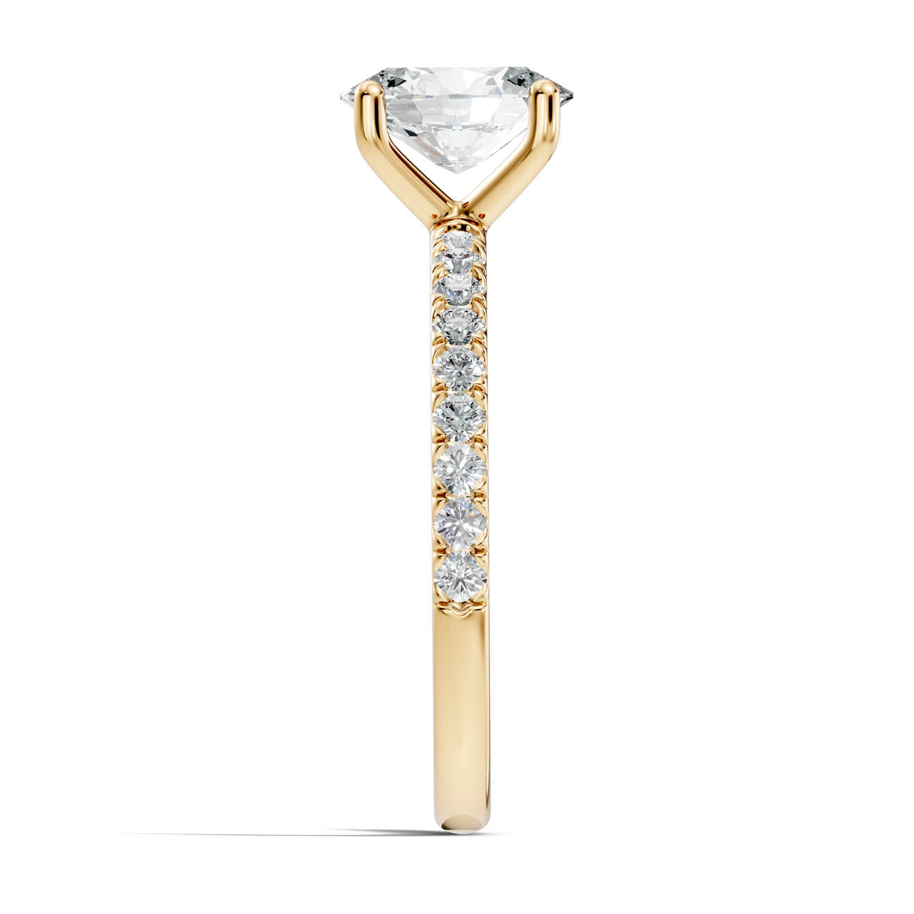 .50-1.50 Ct. Oval Diamond Engagement Ring with Pavé Band (ja11-d) 12